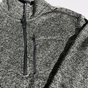 Eddie Bauer 1/4 zip pullover. NWT. Charcoal color. Size-L